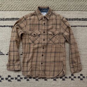 Plaid Brown Men's Shirt